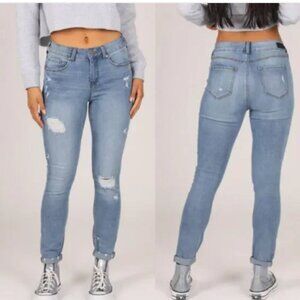 Sound Style Women's Comfort Stretch Jamie‎ Skinny Ankle Jeans Size 14